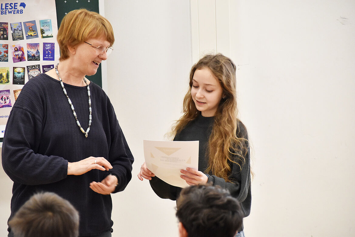 Beste Vorleserin des Landkreises